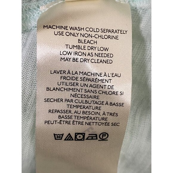 Free People Womens Caroline Gathered Mock Turtleneck in Aqua Size Small - Picture 7 of 8